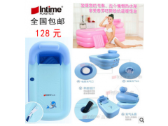 盈泰 嬰兒游泳池 充氣浴盆 嬰兒澡盆 加厚環(huán)保成人保暖浴缸