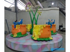 花兒轉轉杯 兒童游樂設施 小型游樂設施 旋轉系列  萬寶游樂設備公司 設計 生產