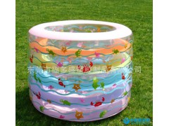 嬰兒游泳池 充氣幼兒水池 五環(huán)圓形 兒童戲水池