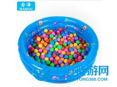 廠家直銷嬰兒游泳池兒童三環圓形充氣水池pvc玩沙池釣魚池批發