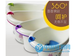 立式環保加厚兒童洗澡桶 冬季寶寶泡澡桶塑料 大號塑料盆