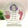 水晶工藝品禮品嬰兒出生紀(jì)念品手足印手腳印