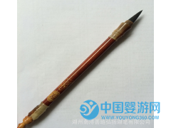 紫檀花牛角帶帽龍鳳胎毛筆胎發(fā)筆專業(yè)制作定做寶寶禮品嬰兒紀(jì)念