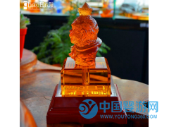 胎毛章猴寶寶水晶胎發(fā)印章嬰兒胎毛紀(jì)念品 美猴王琉璃印章玉璽