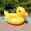 加厚兒童充氣卡通座圈嬰兒座艇PVC游泳圈戲水游泳艇小黃鴨艇