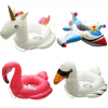 加厚充氣底兒童游泳圈寶寶坐圈火烈鳥白天鵝嬰幼兒動物座艇批發