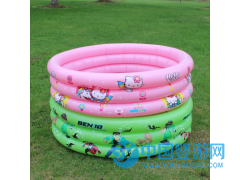 凱翔 現貨直銷充氣圓形三環兒童玩耍釣魚水池批發嬰兒游泳水池