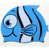 新款泳帽兒童防水防噪音可愛魚帽硅膠游泳帽
