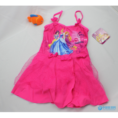 Ocean Fry外貿原單女童泳裝寶寶連體游泳衣