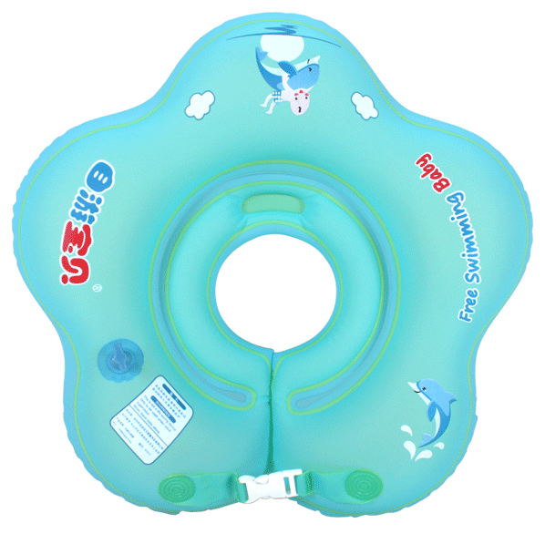 自游寶貝雙氣囊防后仰嬰兒游泳脖圈